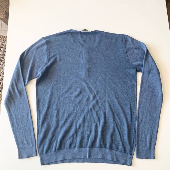John Varvatos Blue Lightweight Sweater - Picture 4 of 4